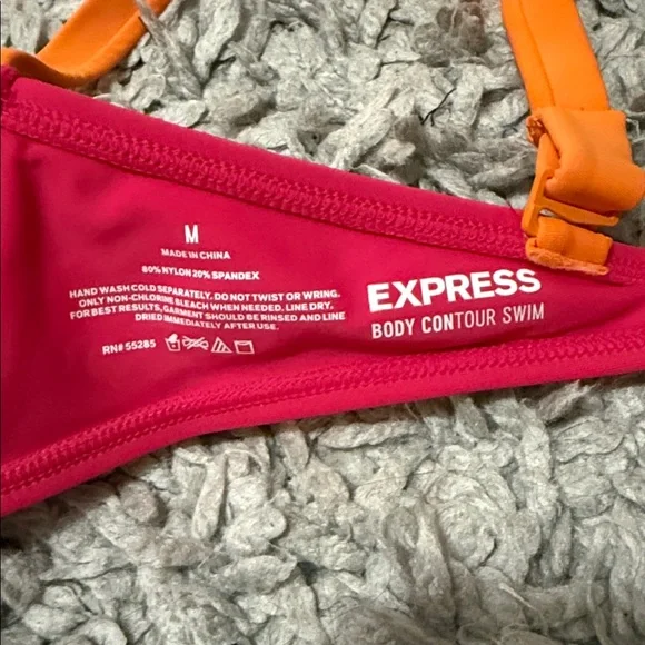 Express Vibrant Pink and Orange Bra - Picture 4 of 8